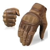 Guantes De Moto De Dedo Completo Cuero De Pu Pantalla Táctil