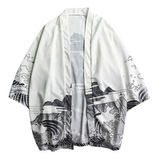 Abrigo Hombre Kimono Oversize Estampado