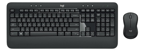 Kit De Teclado Y Mouse Inalámbrico Logitech Mk540 Español Latinoamérica De Color Negro