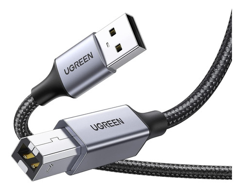 Ugreen Cable Para Impresora Usb A Usb B Escáner Proyector 2m Color Negro