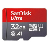 Tarjeta De Memoria Sandisk 32 Gb Microsd Ultra Clase A10 