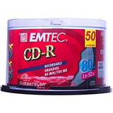 100 Cd-r Emtec Dados 52x Pino