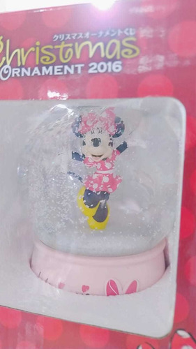 Original Snow Globe Navideña Disney Minie Mickey Mouse