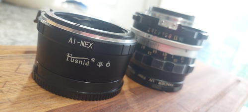 Lente Nikon 50mm 1:2 + Adaptador Para Sony Nex E