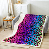 Manta Polar De Leopardo Para Cama, Sofá, Sofá, Manta De Felp