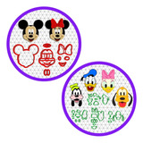 Mega Kit 6 Moldes Cortadores Turma Do Mickey E Minnie 5 Cm