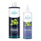 Shampoo De Órgano Y Nogal 950ml + Al Tinte Negro Shelo