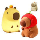 Capybara Night Light + Capibara De Peluche Con Forma De Fres