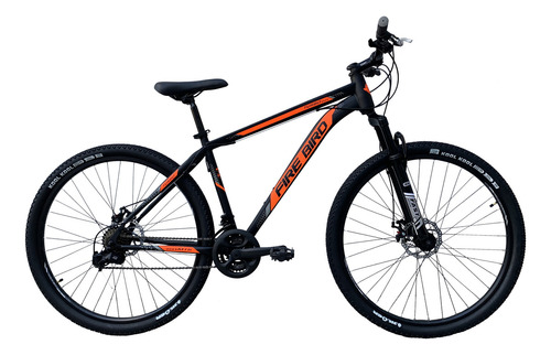 Bicicleta Mountain Firebird R29 21v Disco Suspension + Linga Color Negro/naranja Turbo Tamaño Del Cuadro M (estatura Entre 1,70m Y 1,80m)