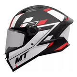 Casco Moto Integr Mt Stinger 2 Zivze B5 Rojo Brillo Mg Bikes