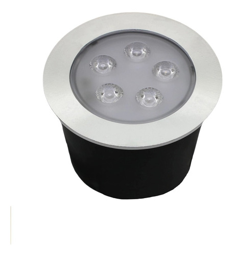 Balizador Led 5w Luminária Solo Piso Jardim Branco Quente