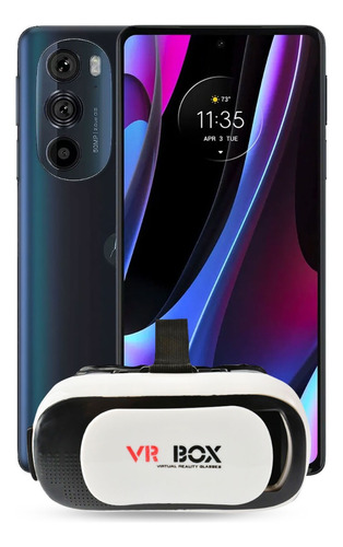 Motorola Edge+ (2022) 512gb 5g Snapdragon 8gb Ram 50mpx Video 8k Azul + Lentes Vr Box De Regalo