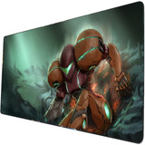 Mouse Pad Grande Metroid Samus Gamer Artistico 30x70cm