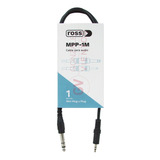 Cable Ross Mpp-1m Mini Plug 3.5 - Plug 6.5 Stereo 1 Metro