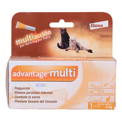 Advantage Multi Antipulgas y Parásitos Gatos hasta 4kg Elanco | Envío gratis