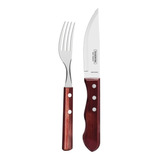 Cubierto Tramontina Polywood Cuchillo Jumbo Tenedor 24 Piezs