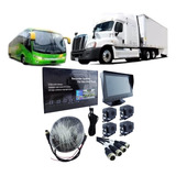 Kit 4 Cámaras + Pantalla 7 Dvr + Cable Camión Bus 12-24volt