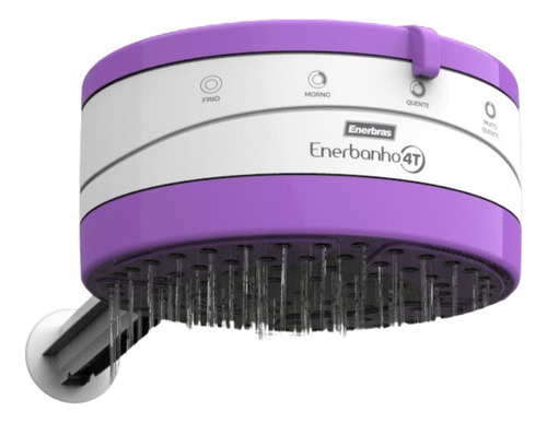 Chuveiro Ducha Enerbanho Roxo 110v / 220v  + Cano 30cm