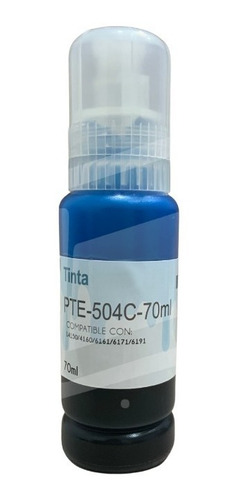 Tinta Compatible Epson T504c Cian L4150 L4160 L6161 504