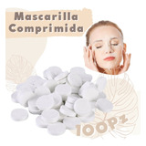 Mascara Facial Comprimida Pastilla Algodon Suave 100pz Full