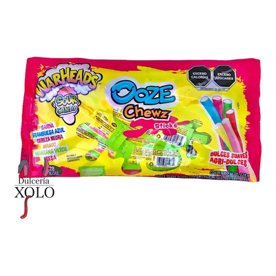 Dulces Warheads Gomitas Aciduladas Frutales 28 Piezas Ooze Chewz | MercadoLibre