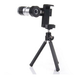 Telescopio Para Celular Universal 12x Con Tripie Foto Video