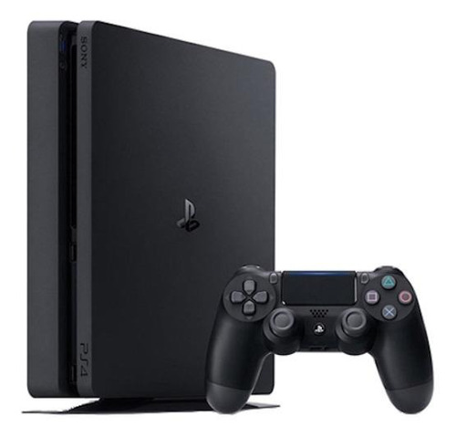 Sony Playstation 4 Slim 1tb Mega Pack: The Last Of Us Remastered/god Of War/horizon Zero Dawn Complete Edition Cor  Preto Onyx