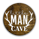 Little Man Cave, Letrero De Pared De Madera De 12  Para Guar