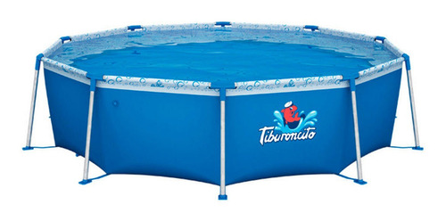 Pileta Tiburoncito N°8 4500l Redonda Celeste