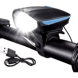 Farol Lanterna Led Potente Buzina 120 Decibéis P/ Bike 7588