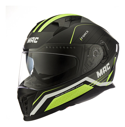 Casco Moto Integral Doble Visor Mac 069 Force Soma