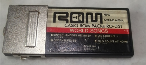 Casio Rom Pack Ro¬551 World Songs Memoria