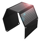 Cargador Solar Plegable De 30 W 2 Puertos Usb-a Y 1 Usb...