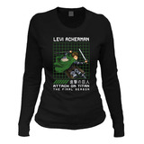 Playera M Larga Levi Ackerman 21 Attack- On Titan