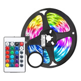 Cinta Led Rgb Bluetooth  Luces Usb Tv Hogar Música 5mts 