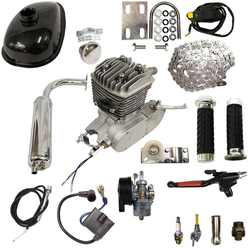 Kit Motor Bicicleta 80cc Completo Motorizada Gasolina Tanque