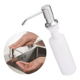 Dispenser Inox De Embutir Detergente Sabonete Liquido 350ml