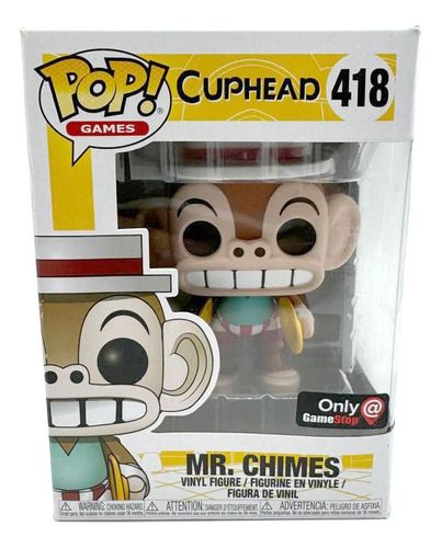 Cuphead Mr Chimes #418 Gamestop Funko