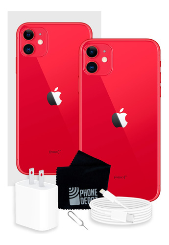 Apple iPhone 11 128 Gb Rojo Con Caja Original + Protector