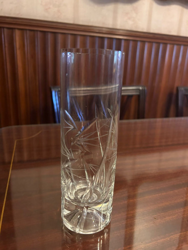 Vasos Altos De Cristal Facetado