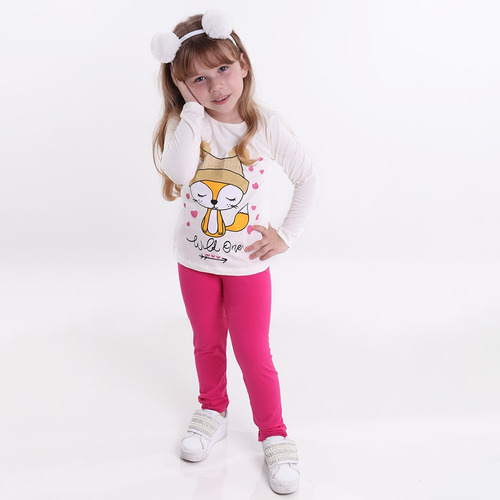 8 Roupa Infantil Inverno Menina Atacado 4 Blusas + 4 Calças