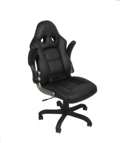 Silla De Escritorio Presidencial Negra Pc Senna Con Brazos