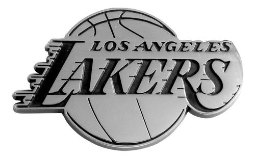 Fanmats 14797 Nba Los Angeles Lakers Team Emblem Silver 2.3 