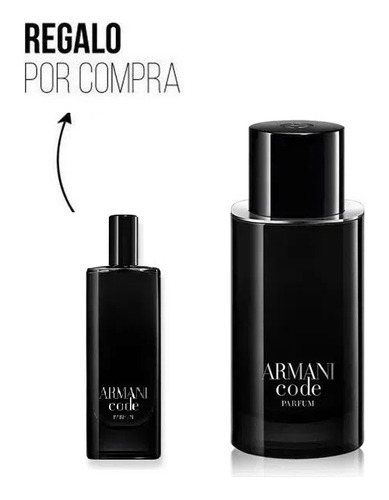 Kit Perfume Hombre Armani Code Parfum 75 Ml + Mini Talla
