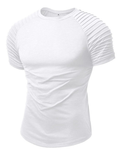 Playera Manga Corta Para Hombre Slim Fit Moda Casual