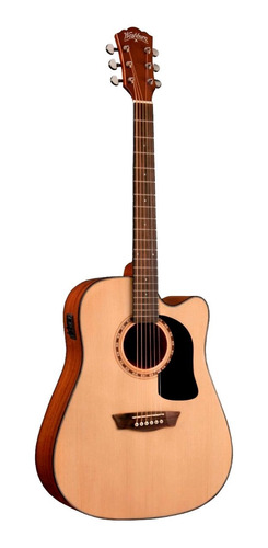 Guitarra Electroacústica Washburn Dreadnought Afinador Eq