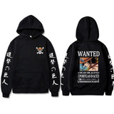 Buzo Anime One Piece Hoddie Wanted Portgas D' Ace