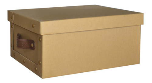 Caja Baulera Kraft Organizadora Grande 48x36x22cm