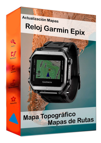 Mapa Topografico Y Carretero Para Reloj Garmin Epix