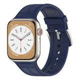 Correa De Silicona Suave Slub Para Apple Watch Pulsera De B